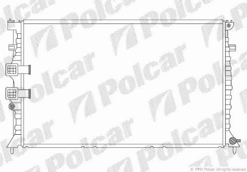 Polcar 5746080X - Радіатор, охолодження двигуна autozip.com.ua