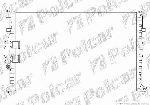 Polcar 574608A0 - Радіатор, охолодження двигуна autozip.com.ua