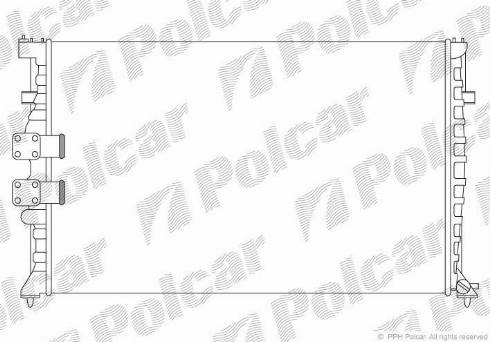Polcar 574608A7 - Радіатор, охолодження двигуна autozip.com.ua