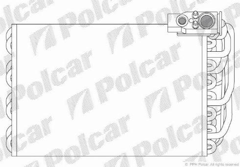Polcar 5746P82X - Випарник, кондиціонер autozip.com.ua