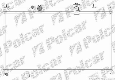 Polcar 574808-4 - Радіатор, охолодження двигуна autozip.com.ua