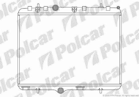 Polcar 5748081X - Радіатор, охолодження двигуна autozip.com.ua