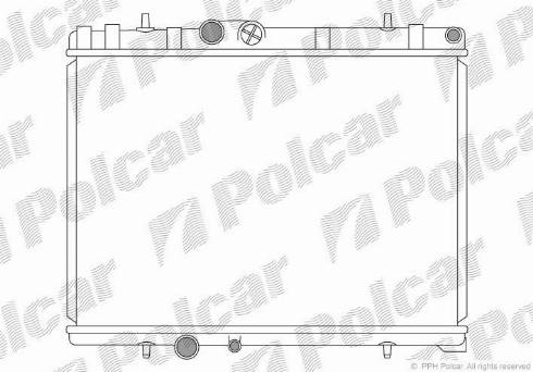 Polcar 574808-7 - Радіатор, охолодження двигуна autozip.com.ua