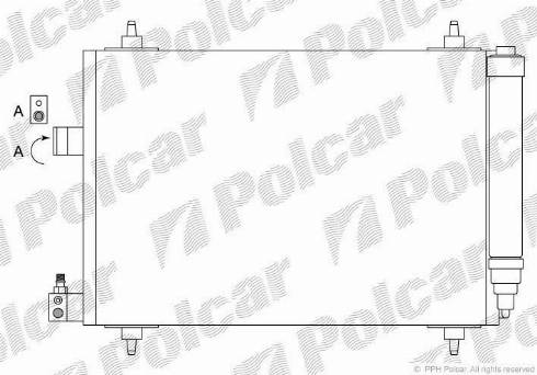 Polcar 5748K8C1S - Конденсатор, кондиціонер autozip.com.ua