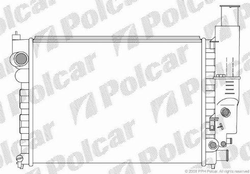 Polcar 5765081X - Радіатор, охолодження двигуна autozip.com.ua