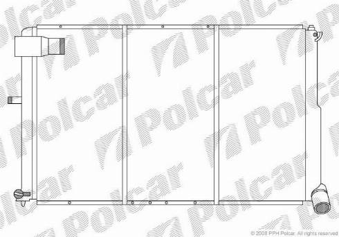 Polcar 5765087X - Радіатор, охолодження двигуна autozip.com.ua