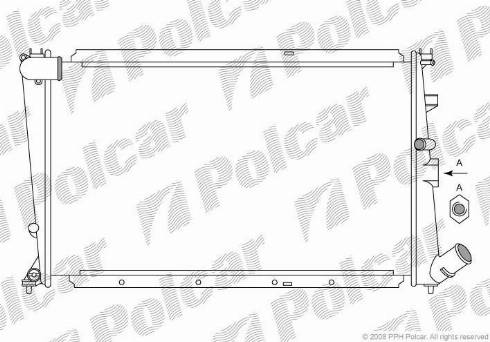 Polcar 576508A2 - Радіатор, охолодження двигуна autozip.com.ua