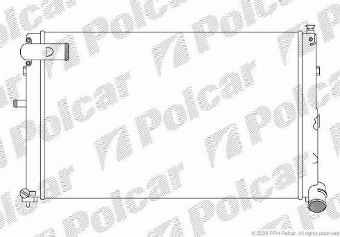 Polcar 576508A7 - Радіатор, охолодження двигуна autozip.com.ua