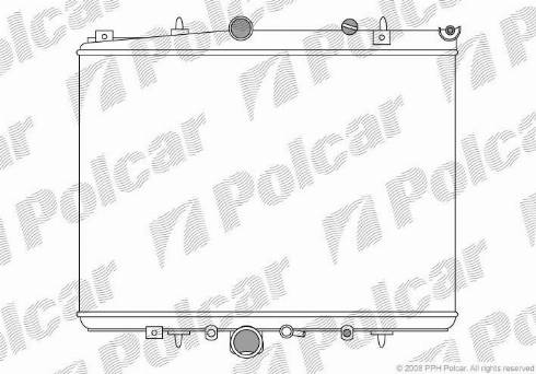 Polcar 5766081X - Радіатор, охолодження двигуна autozip.com.ua
