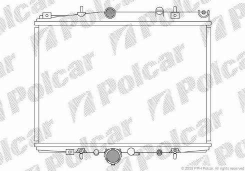 Polcar 576608-1 - Радіатор, охолодження двигуна autozip.com.ua