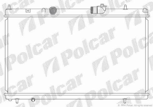 Polcar 576608-3 - Радіатор, охолодження двигуна autozip.com.ua
