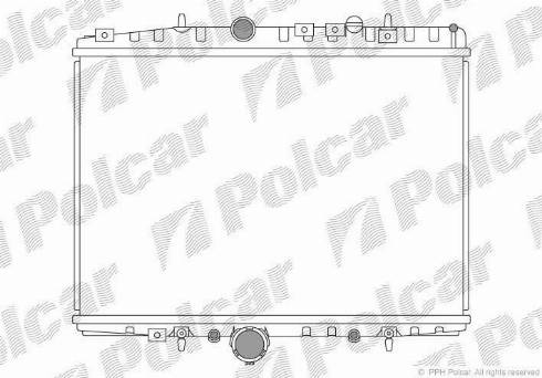 Polcar 576608-2 - Радіатор, охолодження двигуна autozip.com.ua