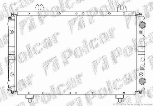 Polcar 5701085X - Радіатор, охолодження двигуна autozip.com.ua