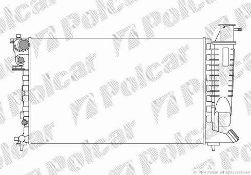 Polcar 570808A1 - Радіатор, охолодження двигуна autozip.com.ua