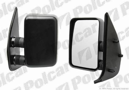 Polcar 570251-M - Зовнішнє дзеркало autozip.com.ua