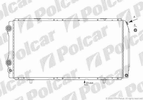 Polcar 570208-1 - Радіатор, охолодження двигуна autozip.com.ua