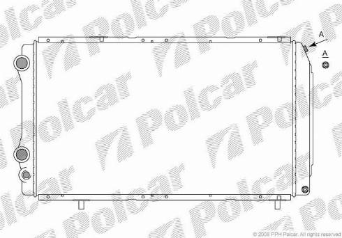 Polcar 570208-3 - Радіатор, охолодження двигуна autozip.com.ua