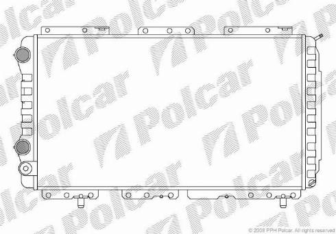 Polcar 570208A3 - Радіатор, охолодження двигуна autozip.com.ua