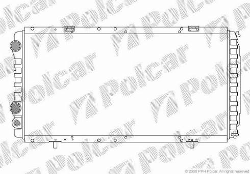Polcar 570208A2 - Радіатор, охолодження двигуна autozip.com.ua