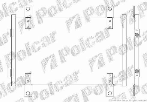 Polcar 5702K82X - Конденсатор, кондиціонер autozip.com.ua