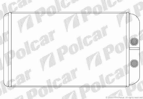 Polcar 5702N82X - Теплообмінник, опалення салону autozip.com.ua