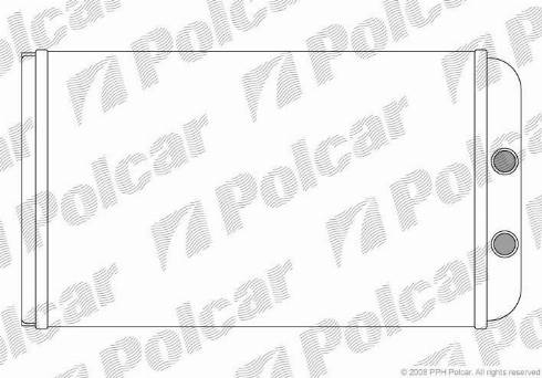 Polcar 5702N8-2 - Теплообмінник, опалення салону autozip.com.ua