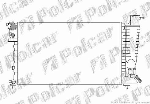 Polcar 570708-2 - Радіатор, охолодження двигуна autozip.com.ua