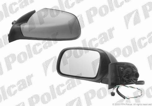 Polcar 5710514M - Зовнішнє дзеркало autozip.com.ua