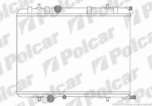 Polcar 5710085X - Радіатор, охолодження двигуна autozip.com.ua