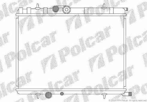 Polcar 571008-5 - Радіатор, охолодження двигуна autozip.com.ua