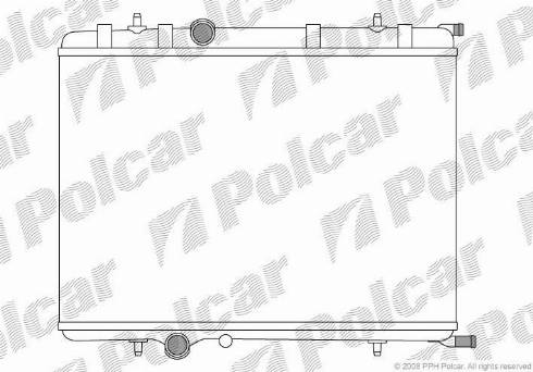 Polcar 5710086X - Радіатор, охолодження двигуна autozip.com.ua