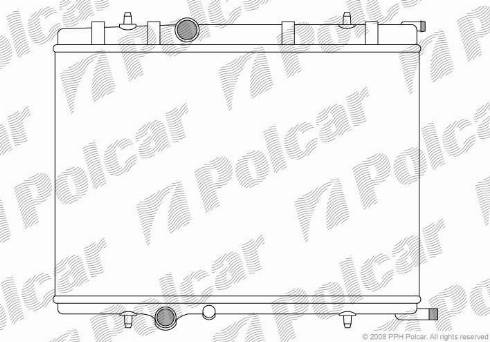 Polcar 571008-6 - Радіатор, охолодження двигуна autozip.com.ua