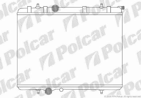 Polcar 5710088X - Радіатор, охолодження двигуна autozip.com.ua