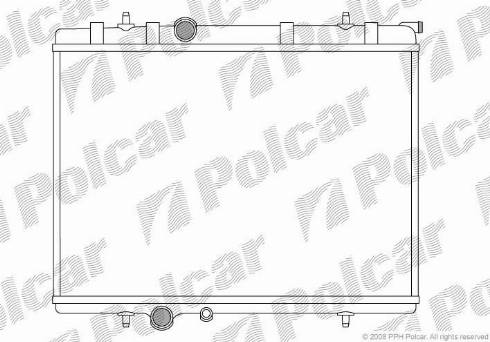 Polcar 571008-8 - Радіатор, охолодження двигуна autozip.com.ua
