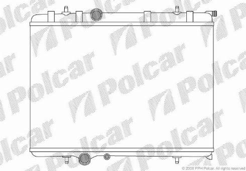 Polcar 5710087X - Радіатор, охолодження двигуна autozip.com.ua