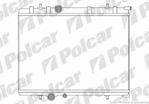 Polcar 571008-7 - Радіатор, охолодження двигуна autozip.com.ua