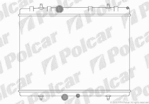 Polcar 571008A4 - Радіатор, охолодження двигуна autozip.com.ua