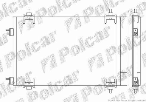 Polcar 5711K81X - Конденсатор, кондиціонер autozip.com.ua