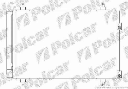 Polcar 5711K8C2S - Конденсатор, кондиціонер autozip.com.ua