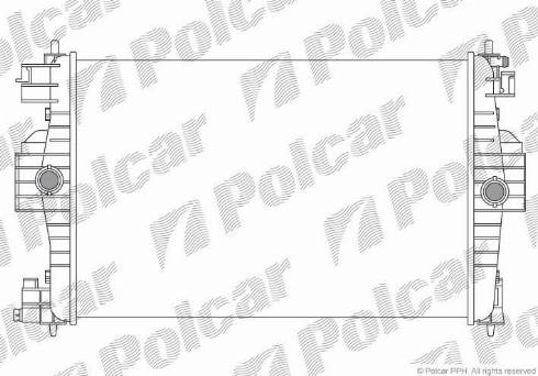 Polcar 5712081X - Радіатор, охолодження двигуна autozip.com.ua