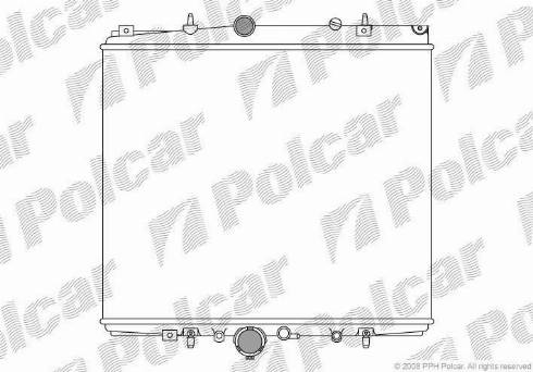 Polcar 578708A2 - Радіатор, охолодження двигуна autozip.com.ua