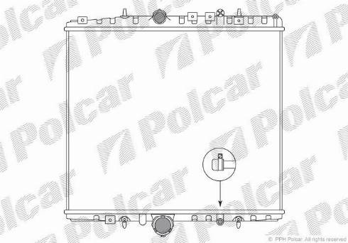 Polcar 578708-2 - Радіатор, охолодження двигуна autozip.com.ua