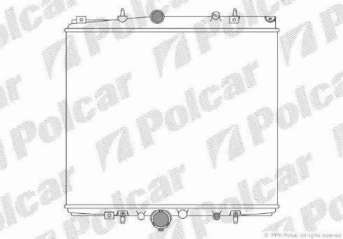 Polcar 578708A1 - Радіатор, охолодження двигуна autozip.com.ua