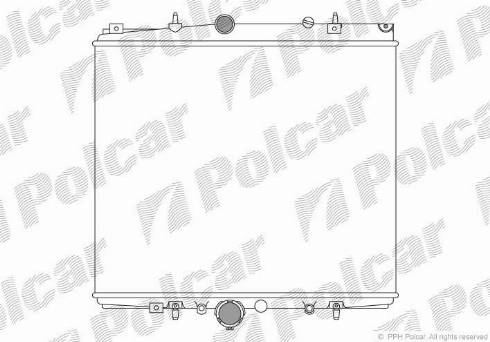 Polcar 578708A2 - Радіатор, охолодження двигуна autozip.com.ua