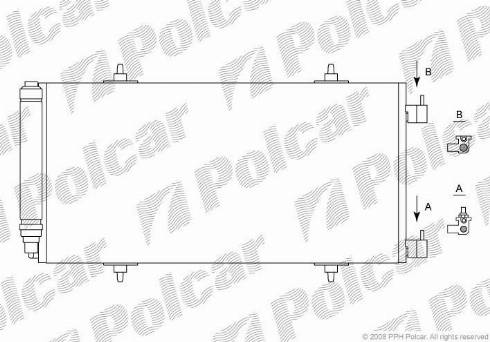 Polcar 5787K82X - Конденсатор, кондиціонер autozip.com.ua