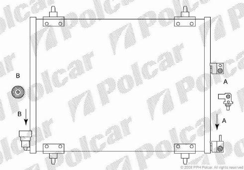 Polcar 5787K8C1 - Конденсатор, кондиціонер autozip.com.ua
