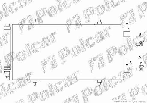 Polcar 5787K8C2 - Конденсатор, кондиціонер autozip.com.ua