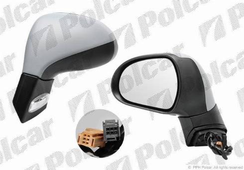 Polcar 5724514M - Зовнішнє дзеркало autozip.com.ua