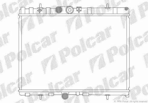 Polcar 572408-2 - Радіатор, охолодження двигуна autozip.com.ua