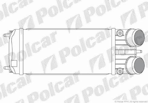 Polcar 5724J8-2 - Интеркулер autozip.com.ua